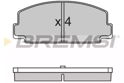 Комплект тормозных колодок BREMSI BP2137