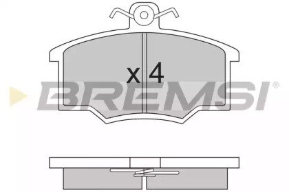 Комплект тормозных колодок BREMSI BP2143