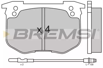 Комплект тормозных колодок BREMSI BP2159