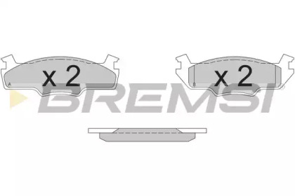 Комплект тормозных колодок BREMSI BP2162