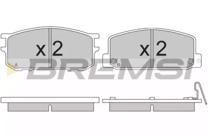 Комплект тормозных колодок BREMSI BP2167