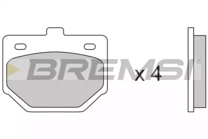 Комплект тормозных колодок BREMSI BP2174