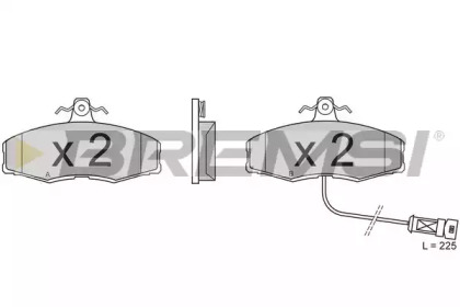Комплект тормозных колодок BREMSI BP2209