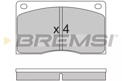 Комплект тормозных колодок BREMSI BP2213