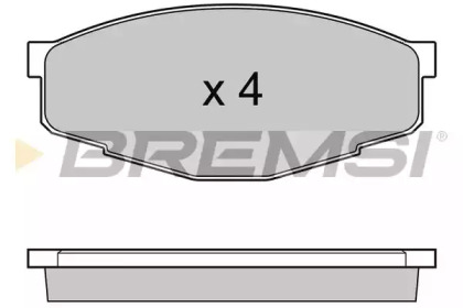 Комплект тормозных колодок BREMSI BP2232