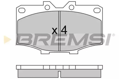 Комплект тормозных колодок BREMSI BP2242