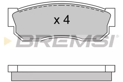 Комплект тормозных колодок BREMSI BP2246