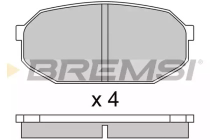 Комплект тормозных колодок BREMSI BP2249