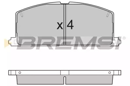 Комплект тормозных колодок BREMSI BP2255