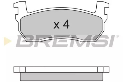 Комплект тормозных колодок BREMSI BP2259