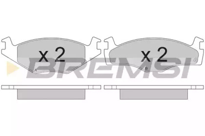 Комплект тормозных колодок BREMSI BP2261