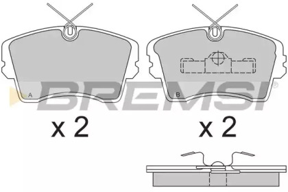 Комплект тормозных колодок BREMSI BP2283