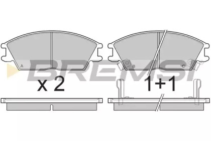 Комплект тормозных колодок BREMSI BP2293