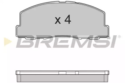 Комплект тормозных колодок BREMSI BP2299