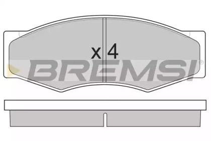 Комплект тормозных колодок BREMSI BP2302