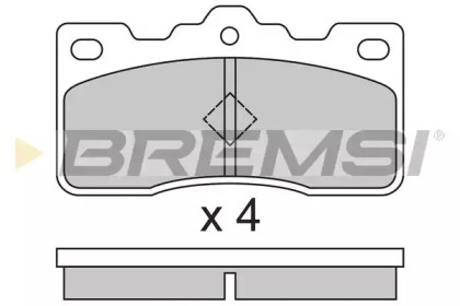 Комплект тормозных колодок BREMSI BP2306