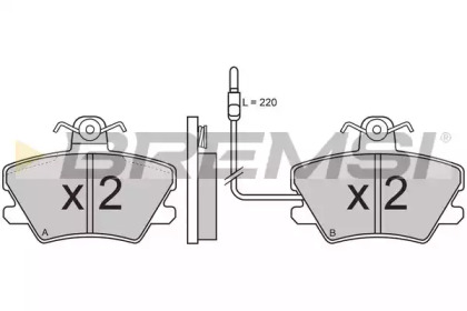 Комплект тормозных колодок BREMSI BP2310