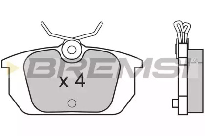 Комплект тормозных колодок BREMSI BP2313