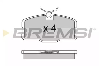 Комплект тормозных колодок BREMSI BP2317