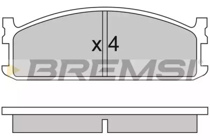 Комплект тормозных колодок BREMSI BP2321