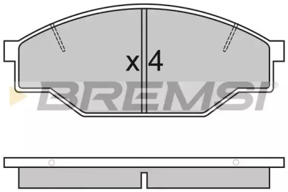 Комплект тормозных колодок BREMSI BP2322