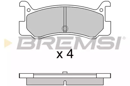 Комплект тормозных колодок BREMSI BP2328