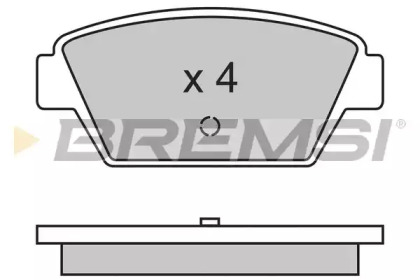 Комплект тормозных колодок BREMSI BP2330