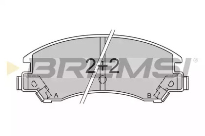 Комплект тормозных колодок BREMSI BP2358