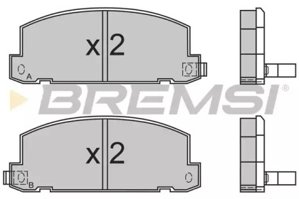 Комплект тормозных колодок BREMSI BP2400