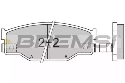 Комплект тормозных колодок BREMSI BP2403