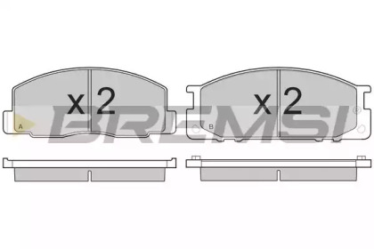 Комплект тормозных колодок BREMSI BP2435