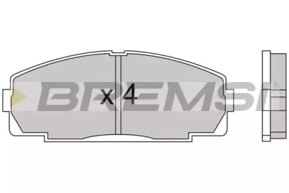 Комплект тормозных колодок BREMSI BP2438