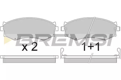 Комплект тормозных колодок BREMSI BP2439