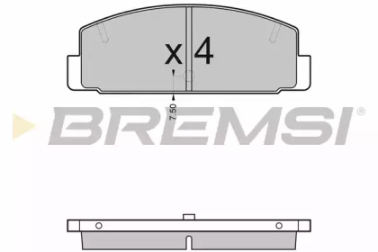 Комплект тормозных колодок BREMSI BP2448