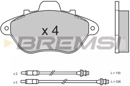 Комплект тормозных колодок BREMSI BP2465