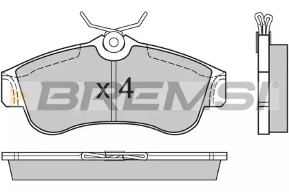 Комплект тормозных колодок BREMSI BP2470