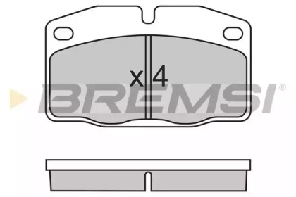 Комплект тормозных колодок BREMSI BP2487