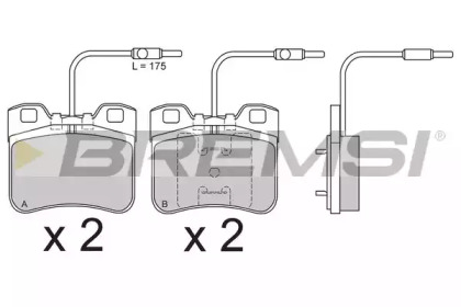  BREMSI BP2496