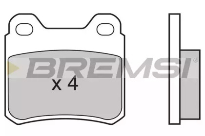 Комплект тормозных колодок BREMSI BP2507