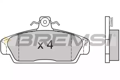 Комплект тормозных колодок BREMSI BP2529