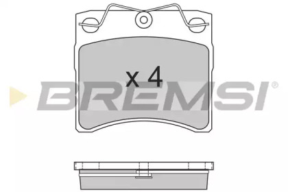 Комплект тормозных колодок BREMSI BP2554