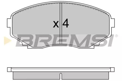 Комплект тормозных колодок BREMSI BP2578