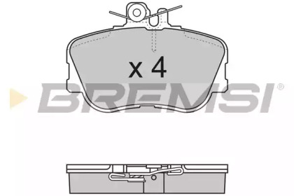 Комплект тормозных колодок BREMSI BP2586