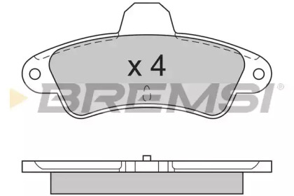 Комплект тормозных колодок BREMSI BP2593