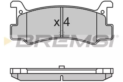 Комплект тормозных колодок BREMSI BP2602