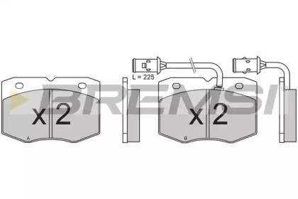 Комплект тормозных колодок BREMSI BP2609