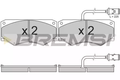 Комплект тормозных колодок BREMSI BP2611