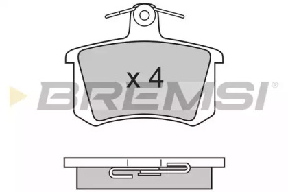 Комплект тормозных колодок BREMSI BP2612