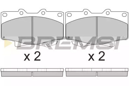 Комплект тормозных колодок BREMSI BP2623