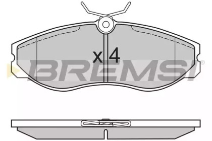 Комплект тормозных колодок BREMSI BP2624